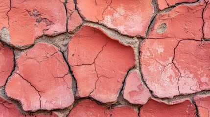 Wall Mural - On the wall, the texture of the Peach Fuzz gypsum bark beetle is seamless.