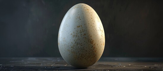 Poster - Egg Isolated On A Dark Background