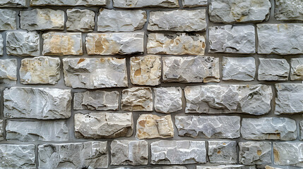 Wall Mural - Close up of an old weathered stone wall.