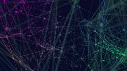 Poster - An abstract plexus design showcasing interconnected lines and nodes, representing futuristic technology, digital networks, and advanced communication systems	
