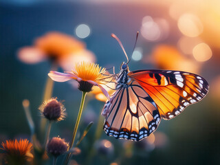 Butterfly on flower