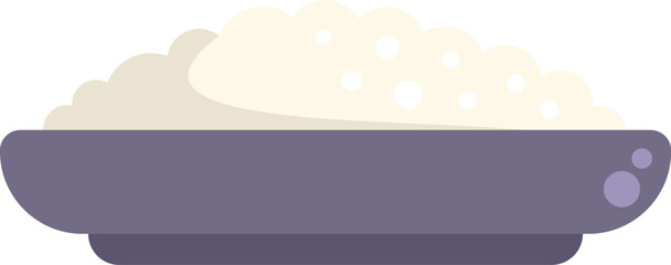 Poster - heaping serving of cottage cheese sits invitingly on a plate, ready to be enjoyed as a healthy and d