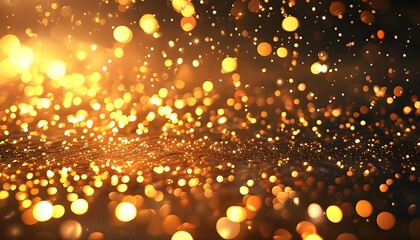 Sticker - Shimmering golden light infused with warmth, creating a festive and magical atmosphere for captivating backgrounds