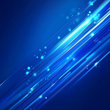 Blue abstract banner design featuring innovative technology concepts and style image