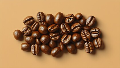 Wall Mural - Minimalist coffee bean design ideal for logo creation generated by AI