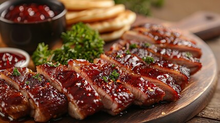 Wall Mural - Delicious Barbecue Ribs