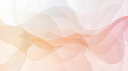 Wall Mural - Pink and orange wave pattern with a white background