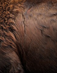 close-up of a brown bear's fur