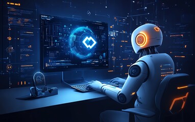Poster - Education technology and AI Artificial Intelligence concept