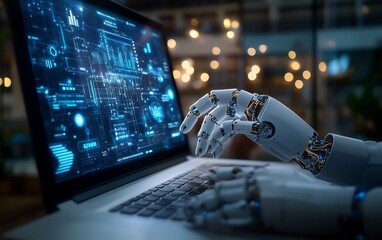 Poster - Education technology and AI Artificial Intelligence concept