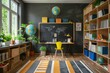 © MahmudulHassan - Interior of a childrens study room with accessories