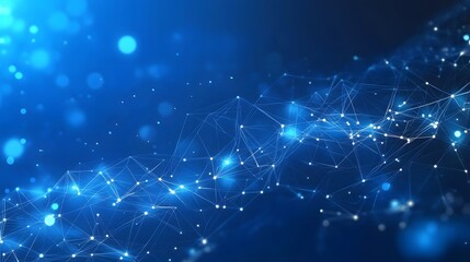 abstract blue technology communication concept vector background. 