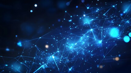 abstract blue technology communication concept vector background. 