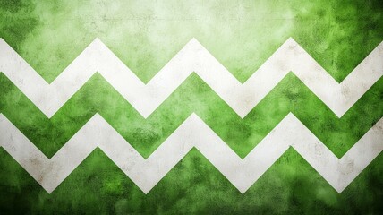 Wall Mural - A green and white striped background with a white line in the middle