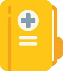 Poster - this vector icon of a medical record file folder is perfect for representing healthcare data