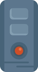 Poster - Computer case icon showing the power button light, indicating the device is turned on