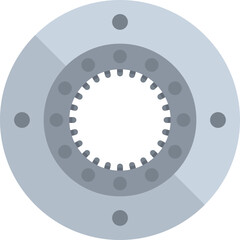 Poster - Car clutch disc with friction lining and hub spring using for automotive industry