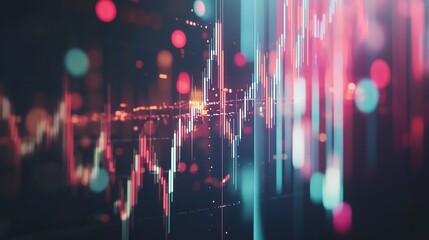 Poster - Abstract Digital Data Visualization Background