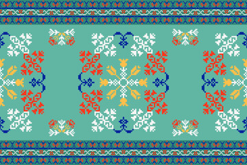 Abstract ethnic aztec geometric pattern design for background.American,mexican,indian,bohemian style.vector,illustration,fabric,clothing,carpet,textile,wrapping,batik,embroidery,knitwear,pixel art