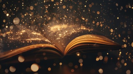 Magic Book with Sparkling Dust