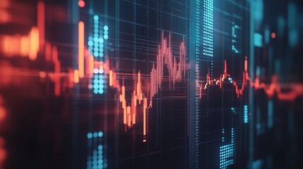 Poster - dynamic data visualization with colorful graphs