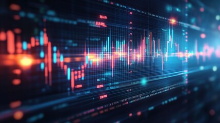 Poster - Digital Financial Data Visualization Concept