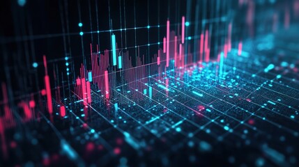 Poster - Vibrant Data Visualization with Geometric Patterns