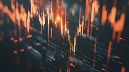 Poster - Abstract Digital Data Visualization Background
