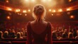 © Yulia - An extraordinary performer captivates the audience in a vibrant theater during a captivating musical performance