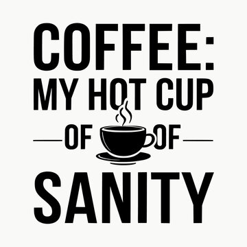 typography coffee t-shirt design
