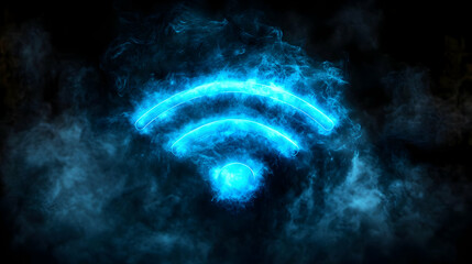 Canvas Print - The Mystical Glow of a Wireless Network