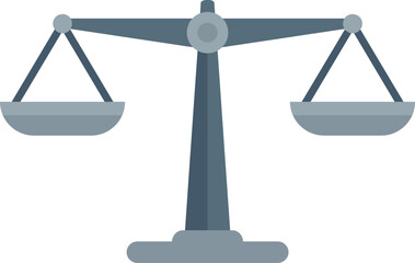 Poster - This balanced scale represents fairness, equality, and the legal system