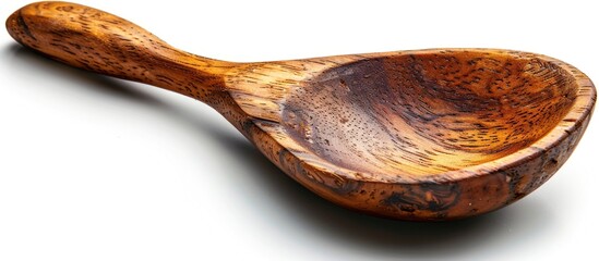 Wall Mural - Close-up of a Hand-Carved Wooden Spoon