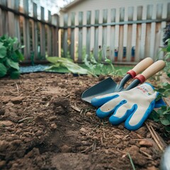 gardening in the garden