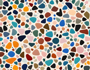 Poster - Colorful Classic Terrazzo Texturae background