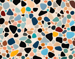 Poster - Colorful Classic Terrazzo Texturae background