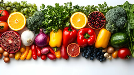 Colorful Vegetables and Fruits: A Rainbow of Healthy Options