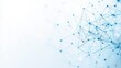© Pixora Labs - Abstract background with a blue geometric pattern and network connections on a white background