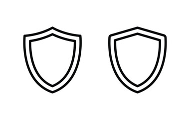 Poster - Shield icon vector. Shield with check mark icon vector
