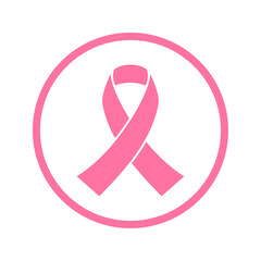 Wall Mural - Breast cancer awareness ribbon icon