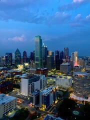 The city of Dallas is beautiful! Texas! USA! Night city