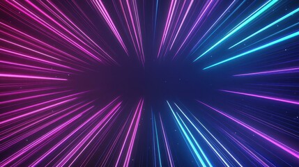 Sticker - Vibrant abstract background animation with glowing neon lines, perfect for modern visuals and creative projects.