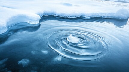 Poster - Ice Formation and Water Ripples in Arctic Landscape