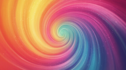 Wall Mural - Rainbow Spiral Vortex 