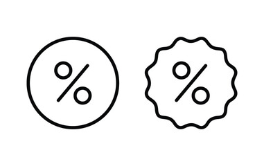 Poster - discount tag icon, percentage icon