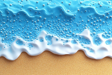 Wall Mural - Calm Ocean Waves and Sandy Shoreline