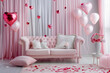 © mankjon - A Charming and Romantic Room Decorated in Pink