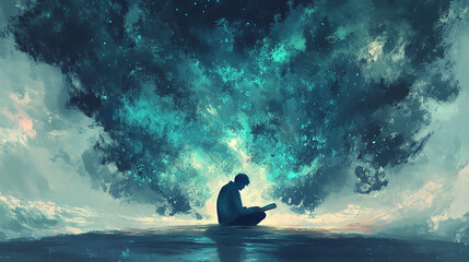 Wall Mural - mental health care practices, such as journaling or therapy, promote long-term emotional stability.