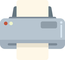 Poster - Modern home laser printer is printing a paper document