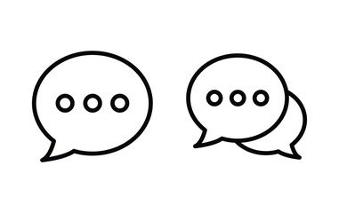 Poster - chat icon, bubble message icon	